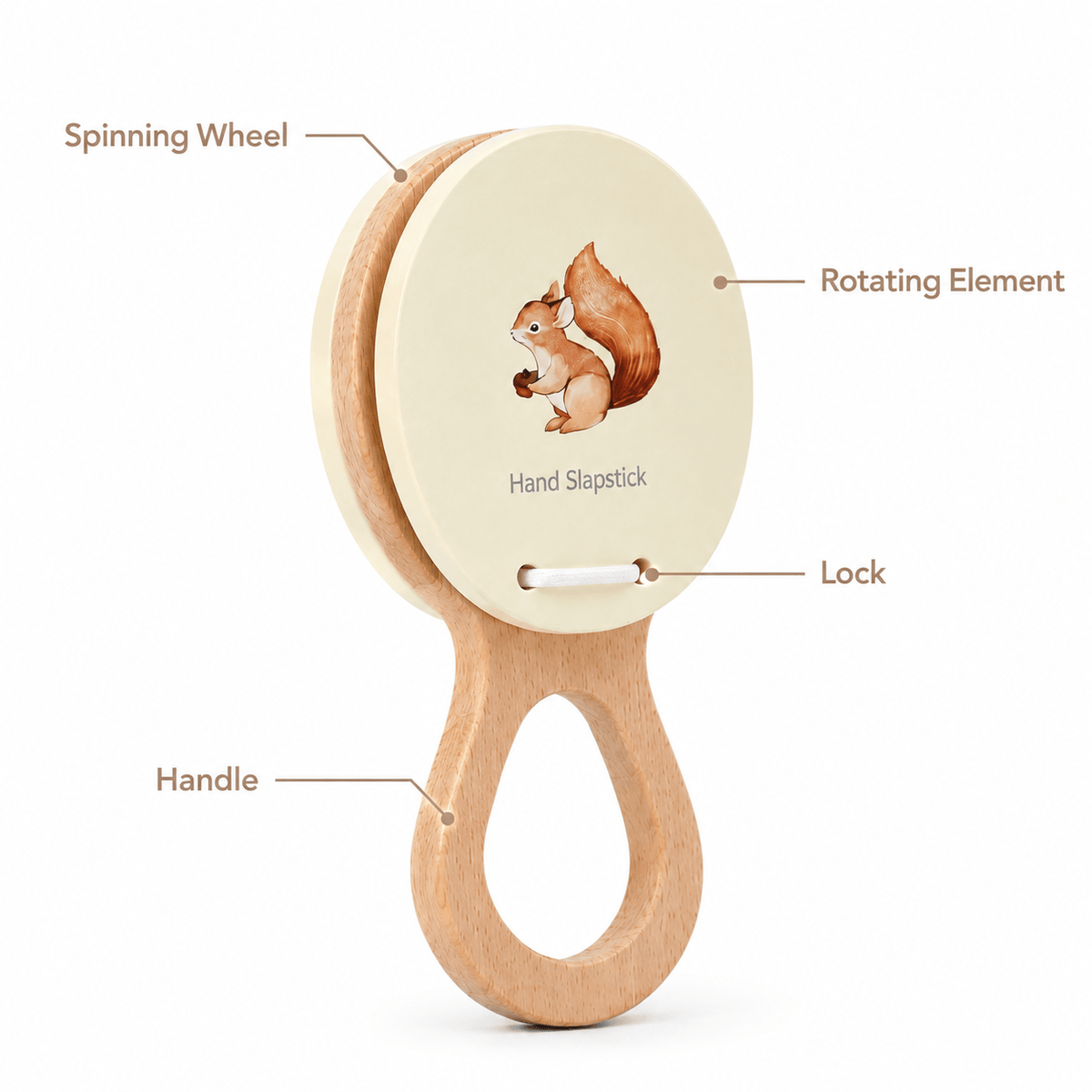 Wooden Hand Slapstick Toy – Montessori Sensory Toy for Toddlers