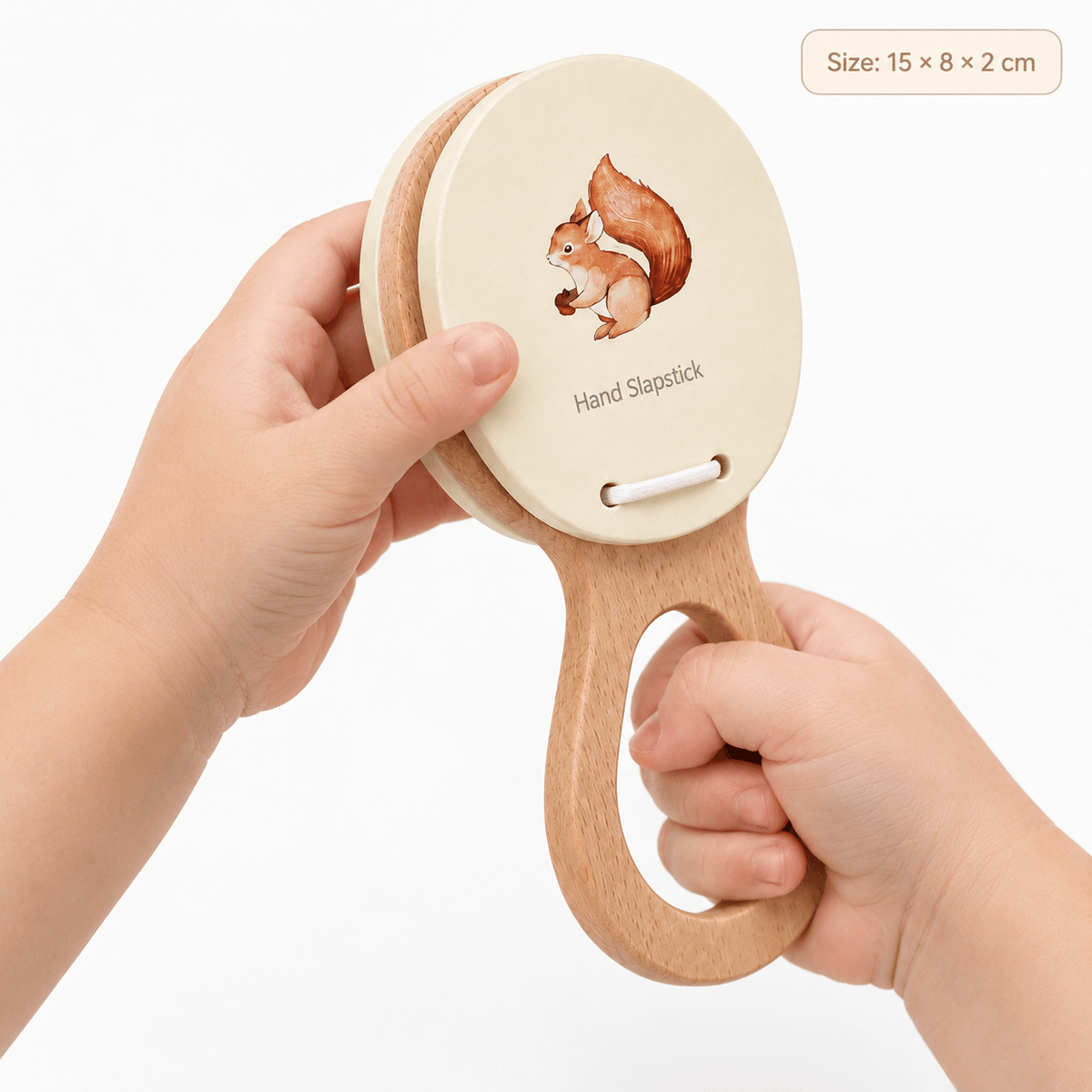 Wooden Hand Slapstick Toy – Montessori Sensory Toy for Toddlers