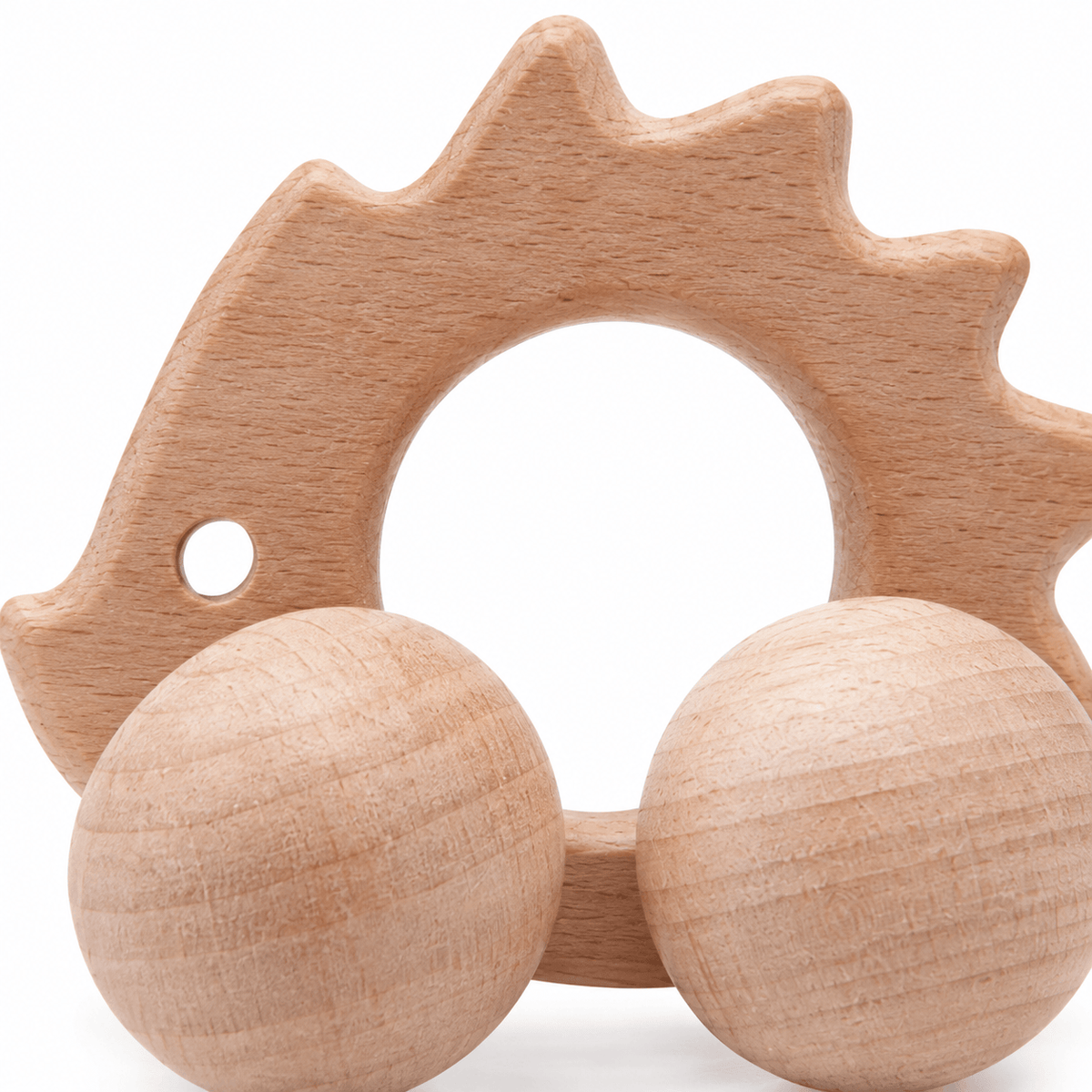 Wooden Hedgehog Push Toy for Toddlers | Montessori Rolling Toy