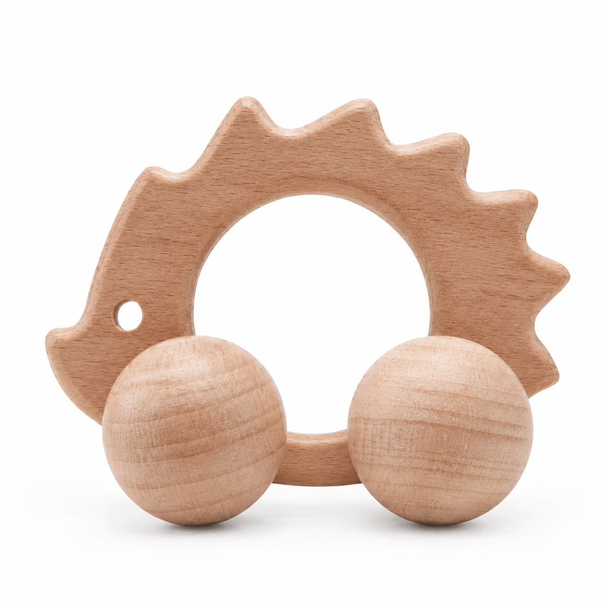 Wooden Hedgehog Push Toy for Toddlers | Montessori Rolling Toy