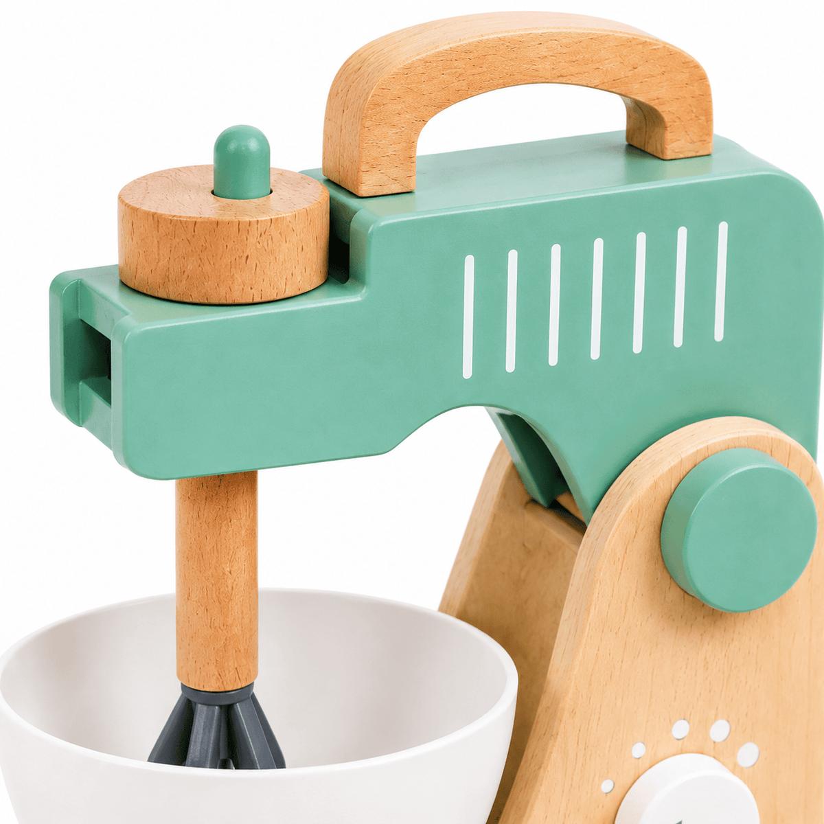 Wooden Mixer Toy Set for Kids | Montessori Kitchen Pretend Play