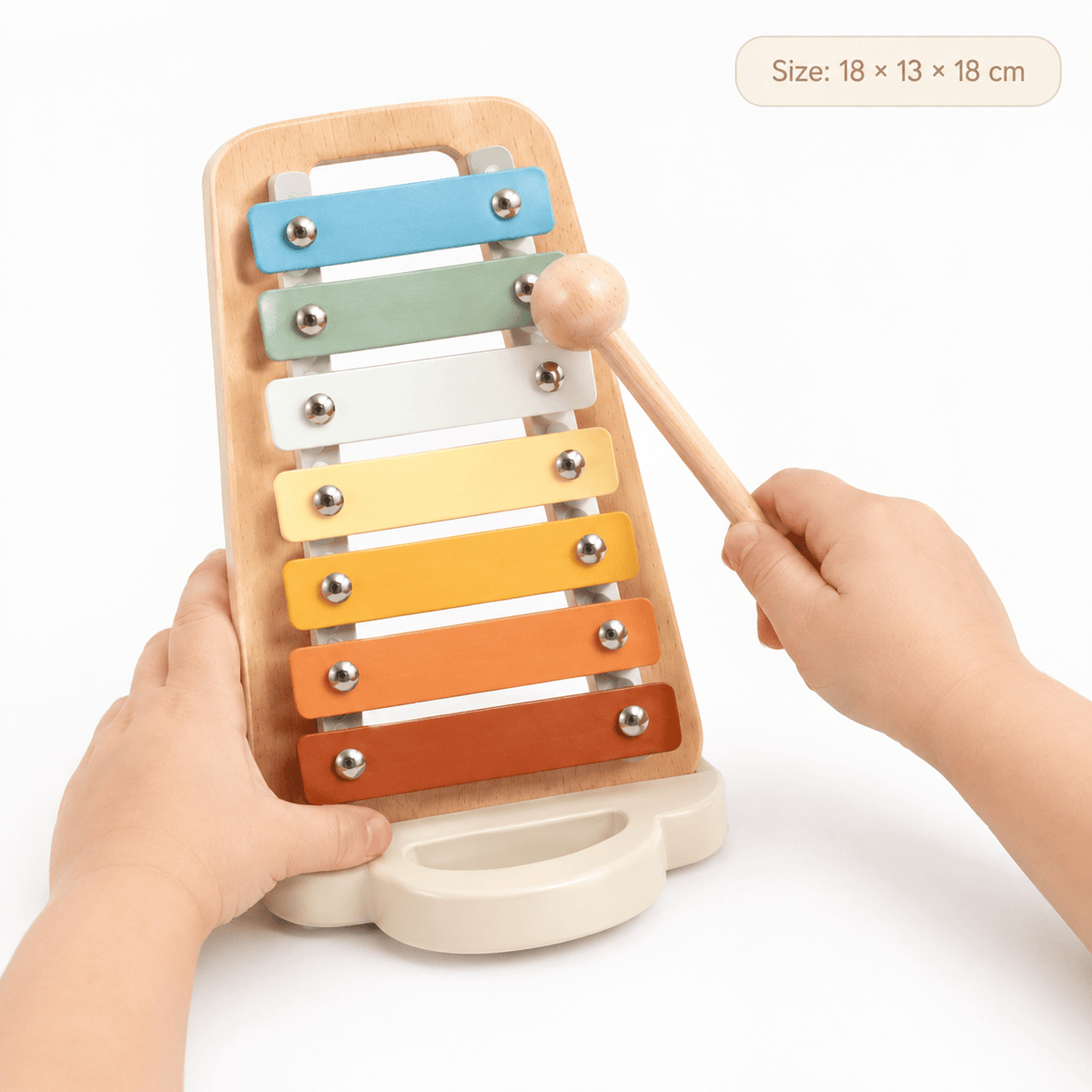 Wooden Musical Instruments Set | 7-Piece Montessori Music Toy Kit