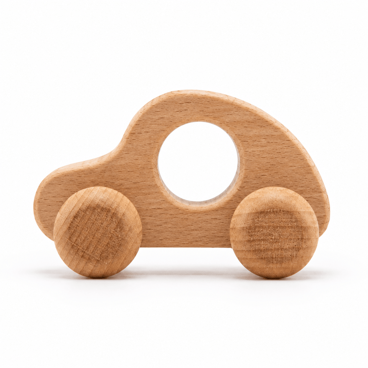 Wooden Push Car Toy for Babies - Montessori Grasping Activity Toy