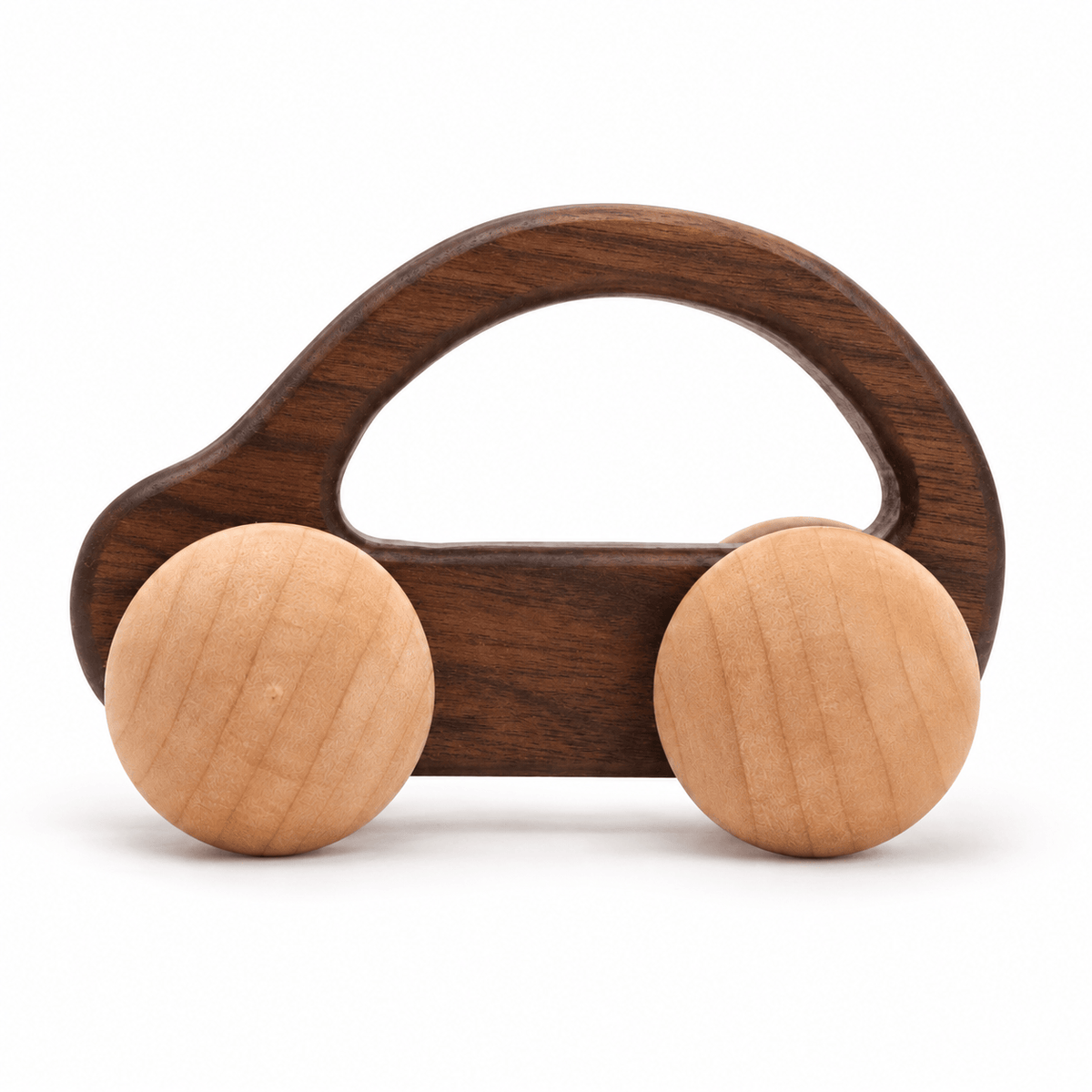 Wooden Push Car with Handle – Montessori Toy for Toddlers