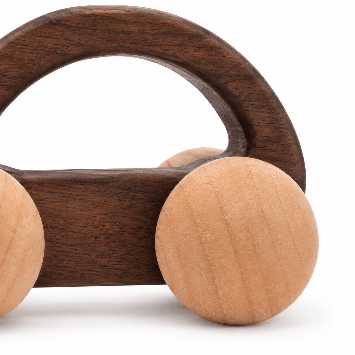 Wooden Push Car with Handle – Montessori Toy for Toddlers
