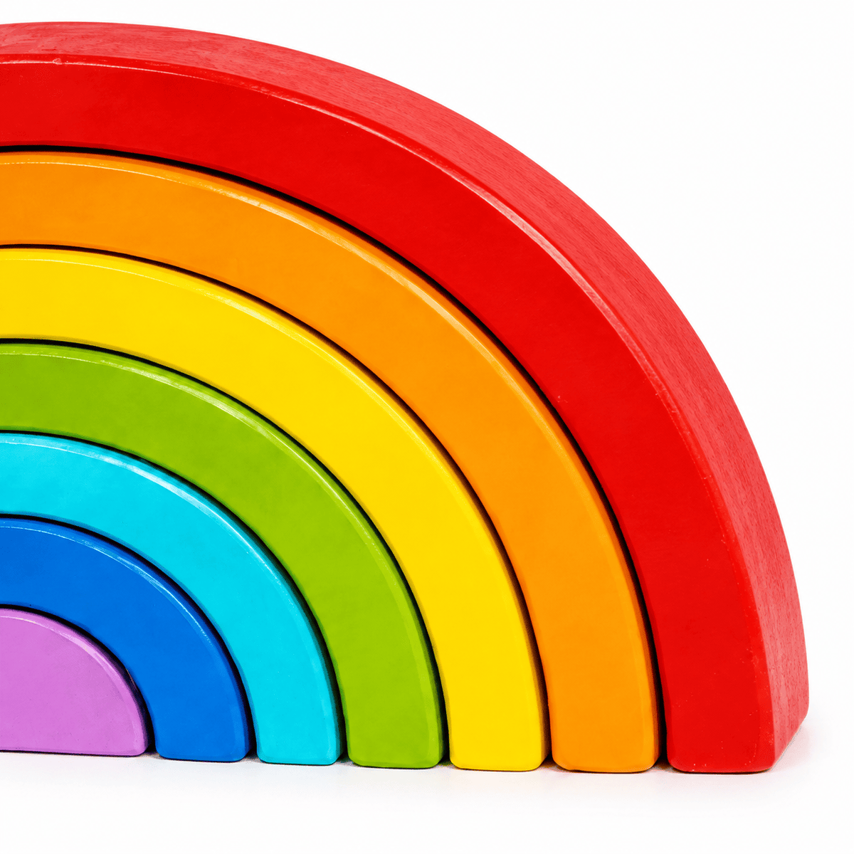Wooden Rainbow Stacker Toy for Toddlers – Montessori Toy