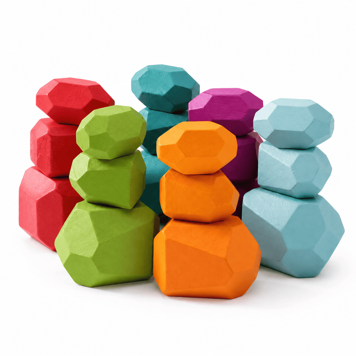 Wooden Stacking Stones – Montessori Balance Toy for Toddlers