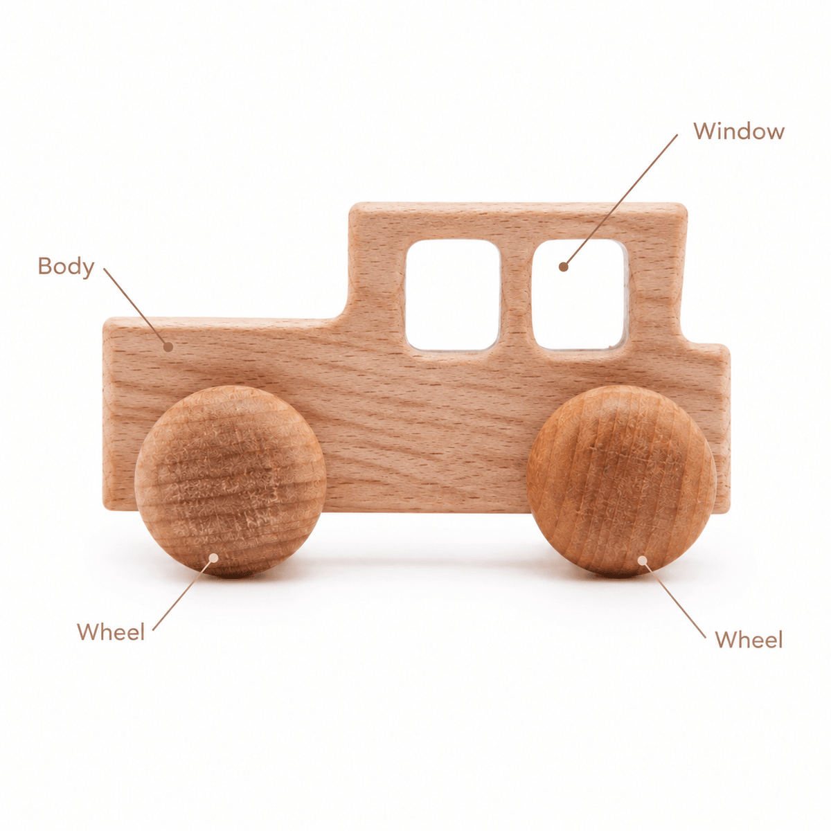 Wooden Toy Car for Toddlers | Montessori Imaginative Play Vehicle