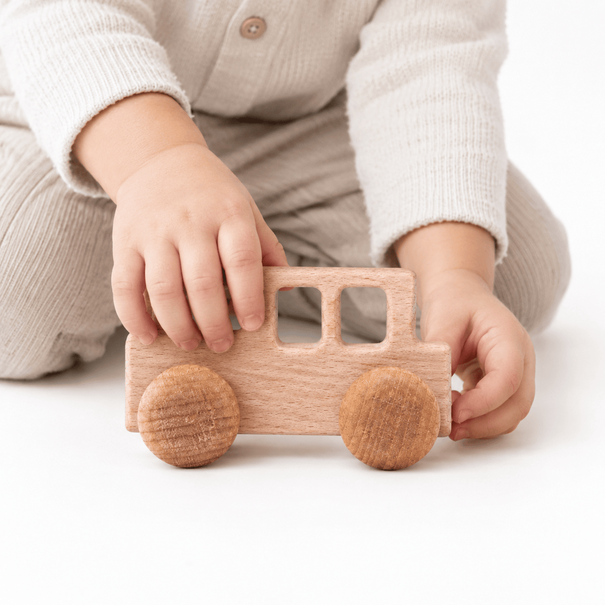 Wooden Toy Car for Toddlers | Montessori Imaginative Play Vehicle