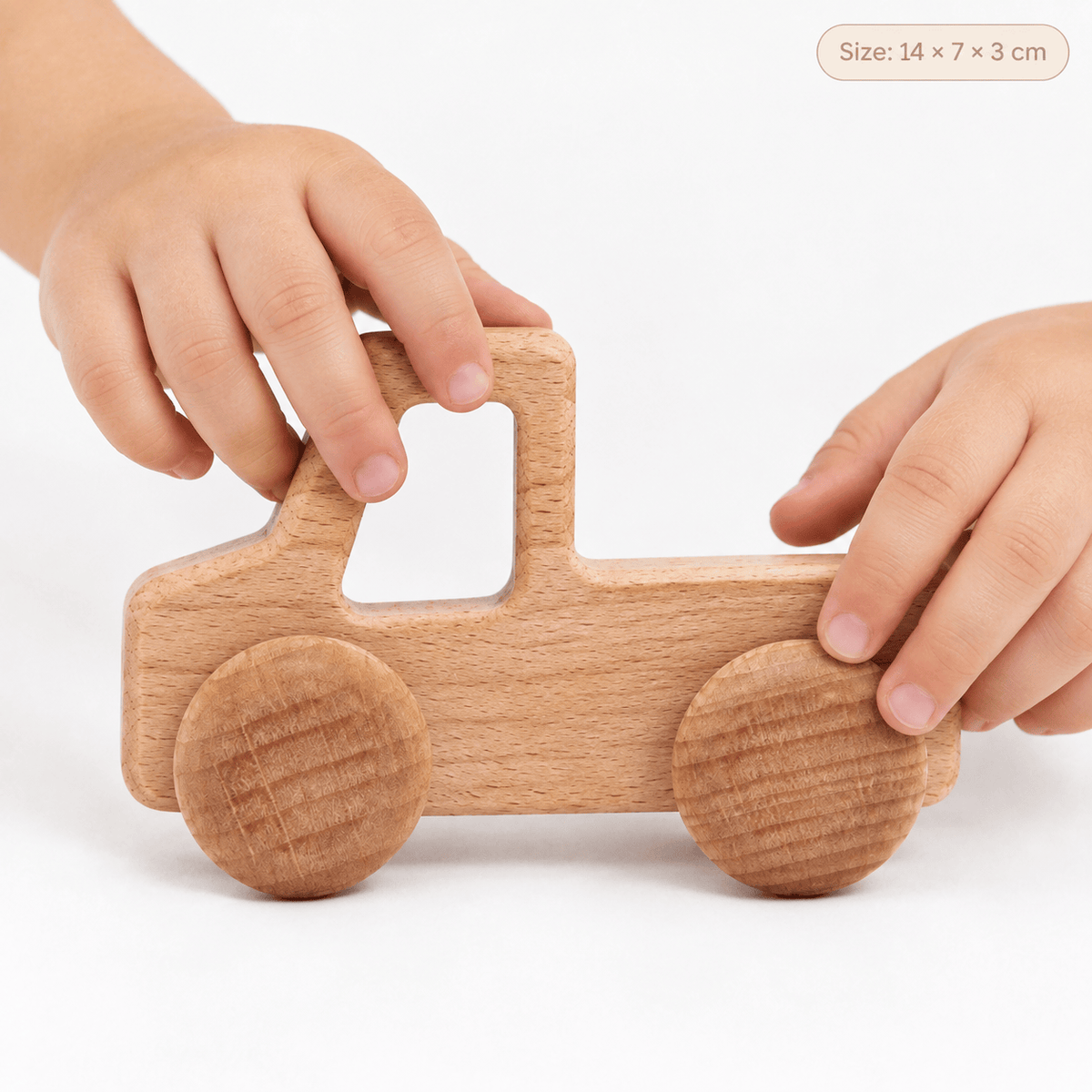 Wooden Toy Car for Toddlers – Montessori Push Vehicle for Kids