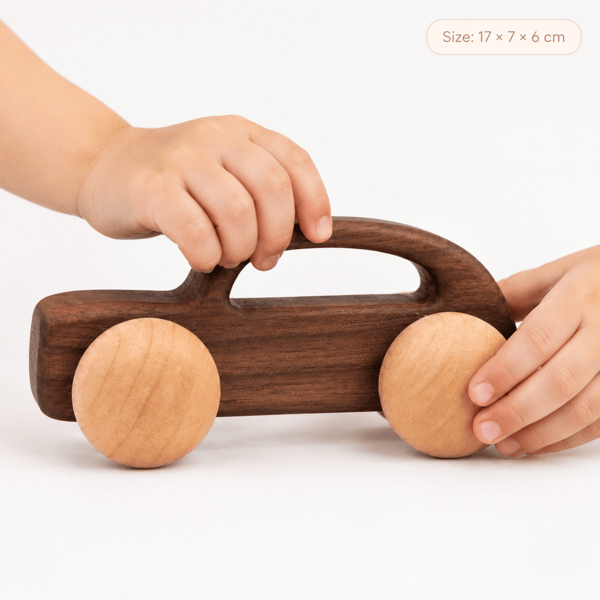 Wooden Toy Car | Montessori Push Toy for Toddlers | Natural Play