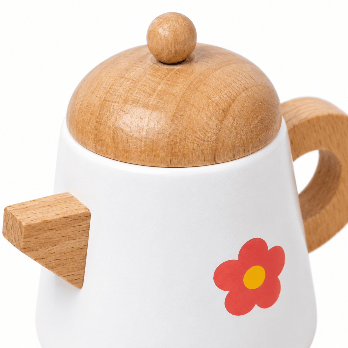 Wooden Toy Tea Set for Toddlers – Montessori Pretend Play Kitchen
