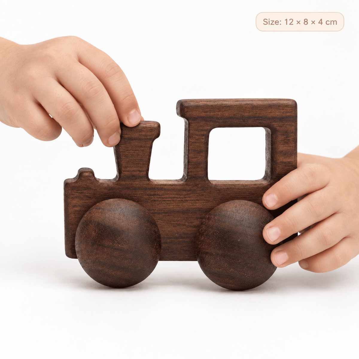 Wooden Toy Train for Toddlers – Montessori Push Toy for Kids