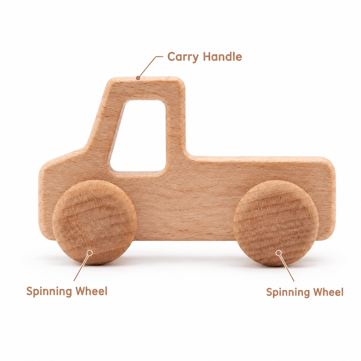 Wooden Toy Truck for Toddlers | Montessori Play & Motor Skills