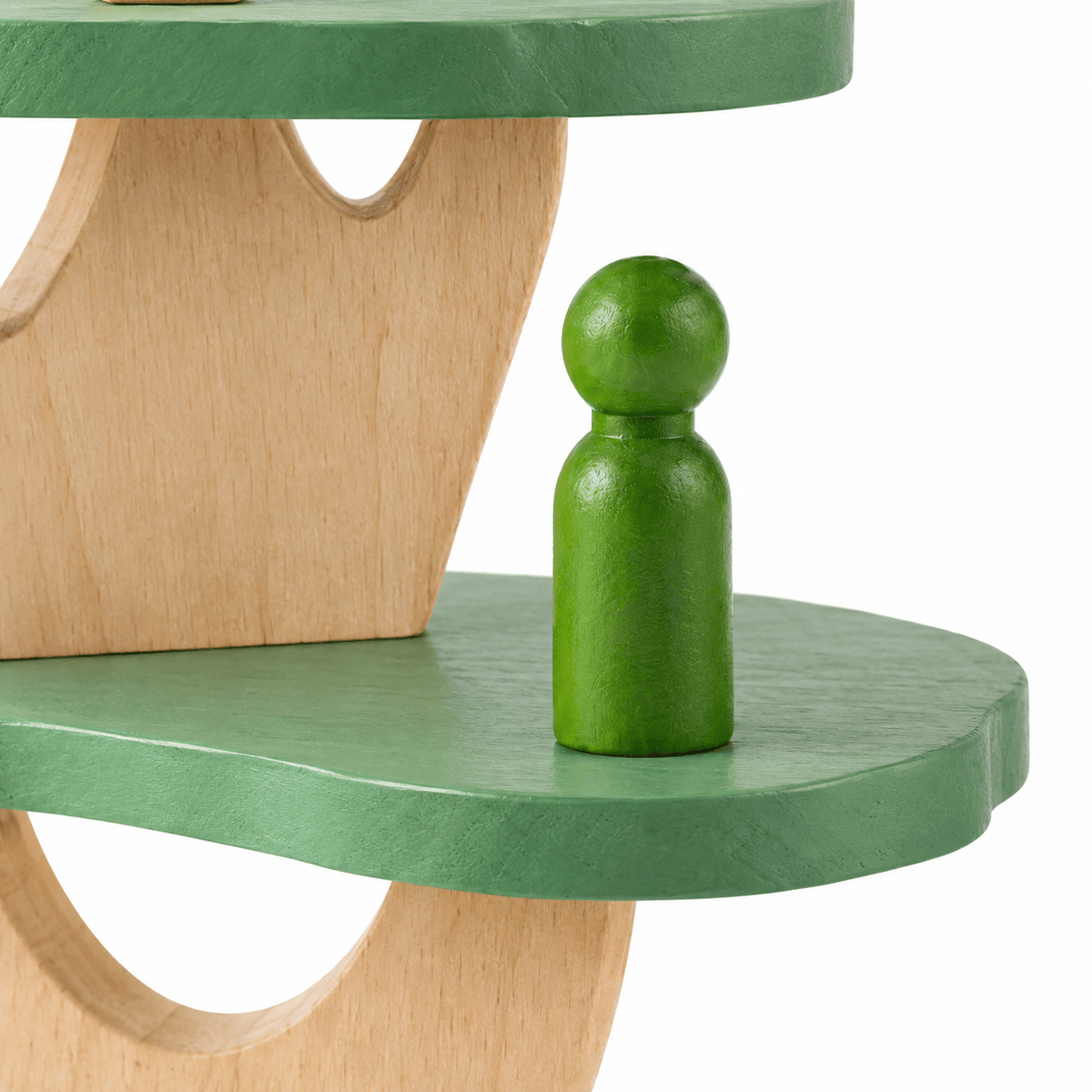 Wooden Tree House Toy – Montessori Stacking Play Set for Kids