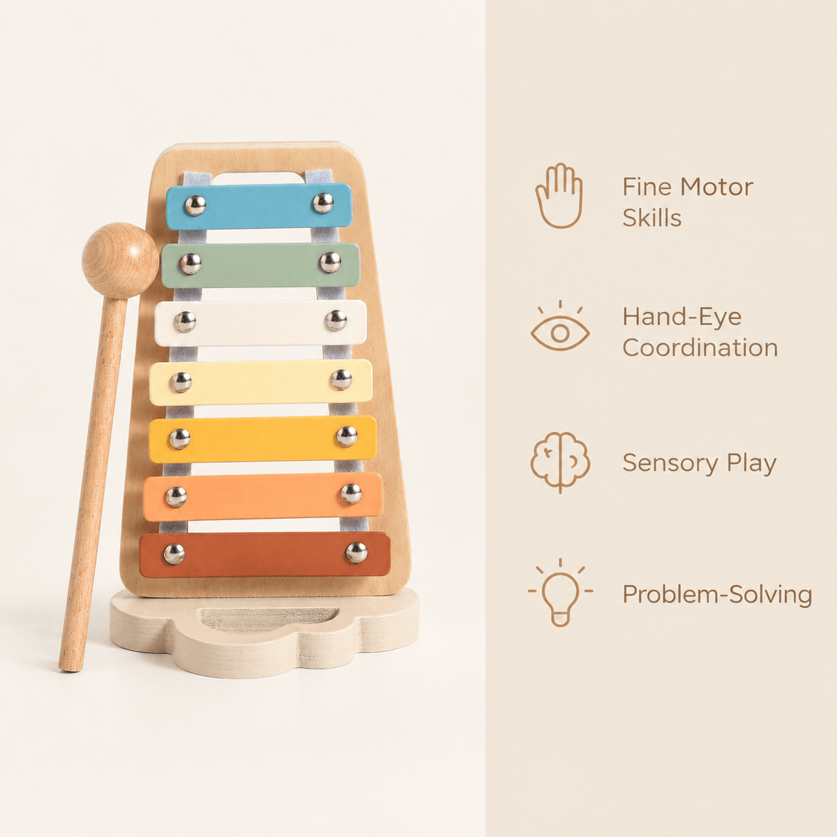Wooden Xylophone for Toddlers – Montessori Musical Toy for Kids