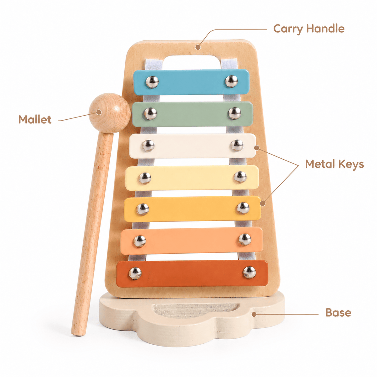 Wooden Xylophone for Toddlers – Montessori Musical Toy for Kids